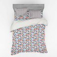 thumbnail image 1 of Ambesonne Colorful Bedding Set 4 Pcs, Half Circles Plus Sign, Queen, Multicolor, 1 of 2