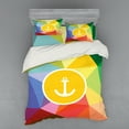 thumbnail image 1 of Ambesonne Colorful Bedding Set 4 Pcs, Holiday Sailor Summer, Queen, Multicolor, 1 of 2