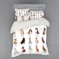 thumbnail image 1 of Ambesonne Colorful Bedding Set 4 Pcs, Puppy Breeds Family, Queen, Multicolor, 1 of 3
