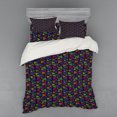 thumbnail image 1 of Ambesonne Colorful Bedding Set 4 Pcs, Striped Triangle Shapes, Queen, Multicolor, 1 of 2
