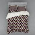 thumbnail image 1 of Ambesonne Colorful Bedding Set 4 Pcs, Sugar Skulls Flowers, Queen, Multicolor, 1 of 2