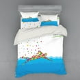 thumbnail image 1 of Ambesonne Colorful Bedding Set 4 Pcs, Swimming Pool, Queen, Red Green Blue, 1 of 3