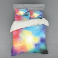 thumbnail image 1 of Ambesonne Colorful Bedding Set 4 Pcs, Watercolor Star Galaxy, Queen, Multicolor, 1 of 3