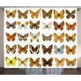 thumbnail image 1 of Ambesonne Colorful Curtains 2 Panel Set, Butterfly Miracle Wing, 108" x 84", Multicolor, 1 of 2