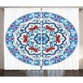 thumbnail image 1 of Ambesonne Colorful Curtains 2 Panel Set, European Floral Tulips, 108" x 84", Multicolor, 1 of 3