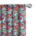 thumbnail image 1 of Ambesonne Colorful Curtains, Botanic Spring Pattern, Pair of 28"x63", Multicolor, 1 of 5