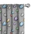 thumbnail image 1 of Ambesonne Colorful Curtains, Industrial Vivid Spots, Pair of 28"x63", Multicolor, 1 of 5