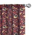 thumbnail image 1 of Ambesonne Colorful Curtains, Modern Paisley, Pair of 28"x95", Multicolor, 1 of 5