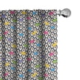 thumbnail image 1 of Ambesonne Colorful Curtains, Penguin Ice Animals, Pair of 28"x84", Multicolor, 1 of 5