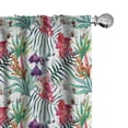 thumbnail image 1 of Ambesonne Colorful Curtains, Tropical Orchids, Pair of 28"x63", Multicolor, 1 of 5