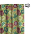 thumbnail image 1 of Ambesonne Colorful Curtains, Whimsical Floral Art, Pair of 28"x84", Multicolor, 1 of 5