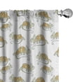 thumbnail image 1 of Ambesonne Colorful Curtains, Wild Chameleon Lizard, Pair of 28"x84", Multicolor, 1 of 5