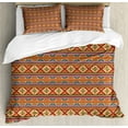 thumbnail image 1 of Ambesonne Colorful Duvet Cover Sets, Folkloric Hispanic Motifs, 2-Queen, Multicolor, 1 of 3