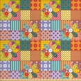 thumbnail image 1 of Ambesonne Colorful Fabric by the Yard Upholstery, Flower Polka Dots Mix, 10 Yards, Multicolor, 1 of 4