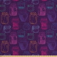 thumbnail image 1 of Ambesonne Colorful Fabric by the Yard Upholstery, Polka Dotted Mason Jar Jam, 2 Yards, Plum Fuchsia, 1 of 4