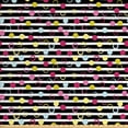 thumbnail image 1 of Ambesonne Colorful Fabric by the Yard Upholstery, Retro Stripped Backdrop, 3 Yards, Multicolor, 1 of 4