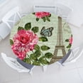 thumbnail image 1 of Ambesonne Colorful Fitted Round Tablecloth, Shabby Plant Roses Leaf, 45"- 56" Diameter, Multicolor, 1 of 4