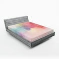 thumbnail image 1 of Ambesonne Colorful Fitted Sheet 2 Pcs Set, Abstract Digital Paint, Full, Multicolor, 1 of 3