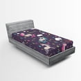 thumbnail image 1 of Ambesonne Colorful Fitted Sheet 2 Pcs Set, Unicorn Happy Day, Twin XL, Multicolor, 1 of 3