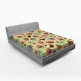 thumbnail image 1 of Ambesonne Colorful Fitted Sheet, Bakery Polka Dots, Queen Size, Multicolor, 1 of 2