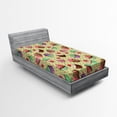 thumbnail image 1 of Ambesonne Colorful Fitted Sheet, Bakery Polka Dots, Twin Size, Multicolor, 1 of 2