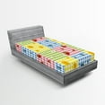 thumbnail image 1 of Ambesonne Colorful Fitted Sheet, Berries Flowers Picnic, Twin XL Size, Multicolor, 1 of 3