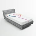 thumbnail image 1 of Ambesonne Colorful Fitted Sheet, Butterfly Dog Labrador, Twin XL Size, Multicolor, 1 of 3