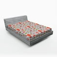 thumbnail image 1 of Ambesonne Colorful Fitted Sheet, Cartoon Tea Pots Roses, Queen Size, Multicolor, 1 of 2