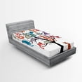 thumbnail image 1 of Ambesonne Colorful Fitted Sheet, Cat Tree with Kittens, Twin Size, Multicolor, 1 of 2