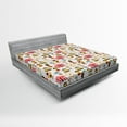 thumbnail image 1 of Ambesonne Colorful Fitted Sheet, Circus Bear, Full Size, Multicolor, 1 of 2