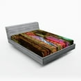thumbnail image 1 of Ambesonne Colorful Fitted Sheet, Geologic Cistern Rain, Full Size, Multicolor, 1 of 2