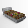 thumbnail image 1 of Ambesonne Colorful Fitted Sheet, Geometric Modern Tones, Twin XL Size, Multicolor, 1 of 2