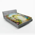 thumbnail image 1 of Ambesonne Colorful Fitted Sheet, Hot Summer Boho Park, Full Size, Multicolor, 1 of 2