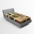 thumbnail image 1 of Ambesonne Colorful Fitted Sheet, Italian Stone Houses, Twin Size, Multicolor, 1 of 2