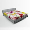 thumbnail image 1 of Ambesonne Colorful Fitted Sheet, Love Letters Romantic, Queen Size, Multicolor, 1 of 2