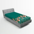 thumbnail image 1 of Ambesonne Colorful Fitted Sheet, Modern Spring Flowers, Twin XL Size, Multicolor, 1 of 3