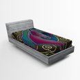 thumbnail image 1 of Ambesonne Colorful Fitted Sheet, Mosaic Unicorn, Twin XL Size, Multicolor, 1 of 2