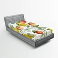 thumbnail image 1 of Ambesonne Colorful Fitted Sheet, Orange Clementine Tree, Twin Size, Multicolor, 1 of 3