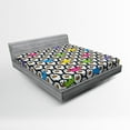 thumbnail image 1 of Ambesonne Colorful Fitted Sheet, Penguin Ice Animals, Queen Size, Multicolor, 1 of 3