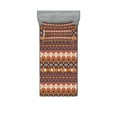 thumbnail image 1 of Ambesonne Colorful Fitted Sheet & Pillow Sham Set, Aztec Style Arrow, Twinxl, Multicolor, 1 of 3