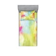 thumbnail image 1 of Ambesonne Colorful Fitted Sheet & Pillow Sham Set, Cloudy Milky Way Boho, Twinxl, Multicolor, 1 of 2