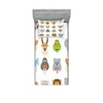 thumbnail image 1 of Ambesonne Colorful Fitted Sheet & Pillow Sham Set, Comic Koala Fox Faces, Twinxl, Multi, 1 of 2