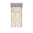 thumbnail image 1 of Ambesonne Colorful Fitted Sheet & Pillow Sham Set, Doughnut Theme Hand Drawn, Twinxl, Multicolor, 1 of 2