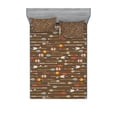 thumbnail image 1 of Ambesonne Colorful Fitted Sheet & Pillow Sham Set, Eastern Style, Queen, Multicolor, 1 of 2
