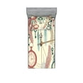 thumbnail image 1 of Ambesonne Colorful Fitted Sheet & Pillow Sham Set, Feather and Old Key, Twinxl, Multicolor, 1 of 3