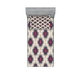 thumbnail image 1 of Ambesonne Colorful Fitted Sheet & Pillow Sham Set, Folk Mystic, Twin, Multicolor, 1 of 3