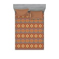 thumbnail image 1 of Ambesonne Colorful Fitted Sheet & Pillow Sham Set, Folkloric Hispanic Motifs, Full, Multicolor, 1 of 2