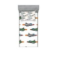 thumbnail image 1 of Ambesonne Colorful Fitted Sheet & Pillow Sham Set, Jets Aviation Design, Twin, Multicolor, 1 of 3