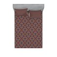 thumbnail image 1 of Ambesonne Colorful Fitted Sheet & Pillow Sham Set, Jumble Stained Glass Art, Full, Multicolor, 1 of 2