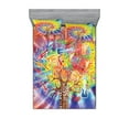 thumbnail image 1 of Ambesonne Colorful Fitted Sheet & Pillow Sham Set, Music Tree Instruments, Queen, Multicolor, 1 of 2